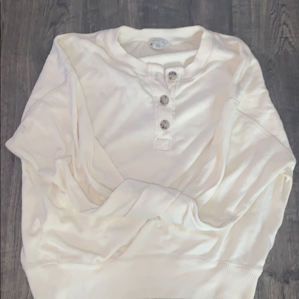 Cozy white American eagle sweater